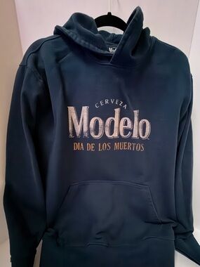 ModelCo Navy 'Modelo Dia De Los Muertos' Pullover Hoodie - Men